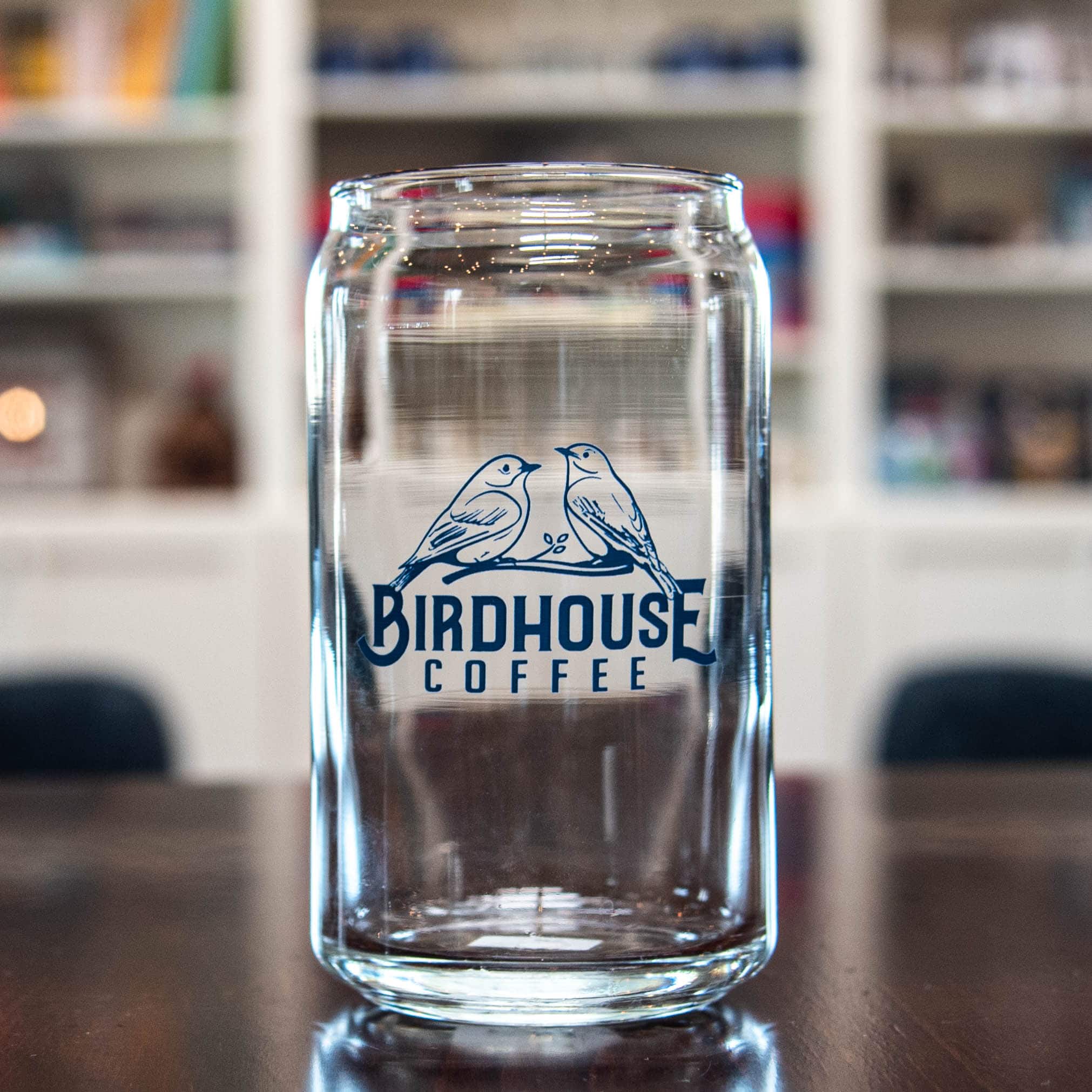 Can Glass Birdhouse Coffee